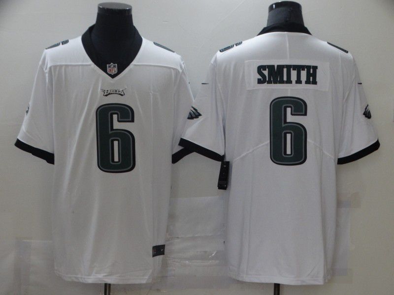 Men Philadelphia Eagles #6 Smith White Nike Vapor Untouchable Limited 2021 NFL Jersey